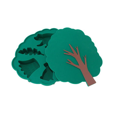 سلة التجميد السيليكونية مع غطاء مرفق للطفل الغذاء المضغ مثالي حاوية التخزين 0-12 أشهر 2-4 سنوات أدوات الكعكة