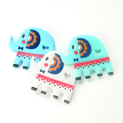 جودة  Elephant Food Grade Silicone Baby Teether BPA Free With Customize Logo مصنع