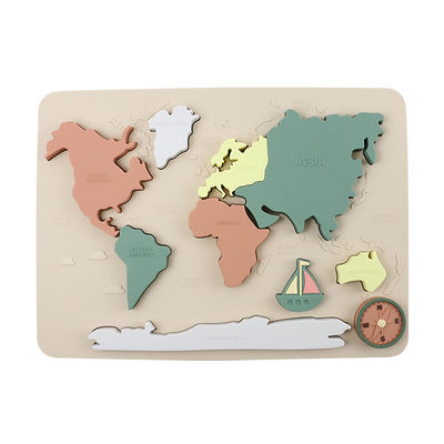 خريطة العالم القارات والمحيطات حل الغموض بالسيليكون