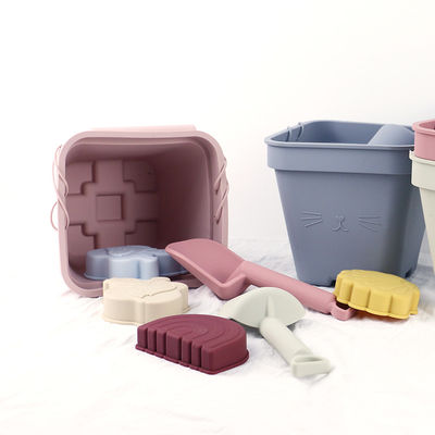 بيع بالجملة سليكون دلو لعبة الطفل مجموعة لعبة الشاطئ