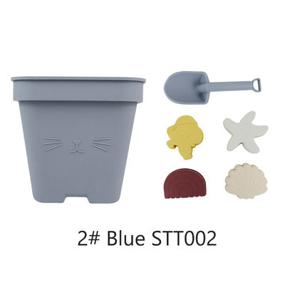 بيع بالجملة سليكون دلو لعبة الطفل مجموعة لعبة الشاطئ