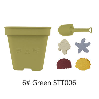 بيع بالجملة سليكون دلو لعبة الطفل مجموعة لعبة الشاطئ