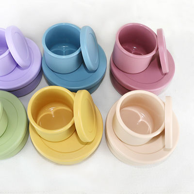 مجموعة وعاء سيليكون خالية من BPA ، علب بينتو سيليكون مع شعار مخصص