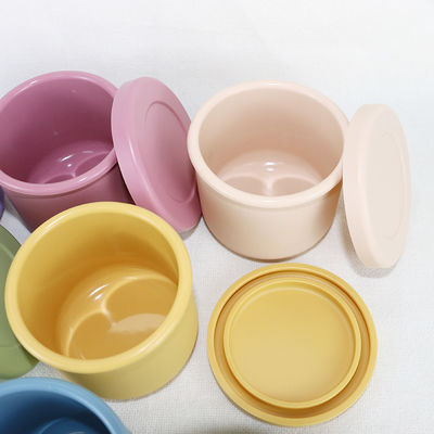 مجموعة وعاء سيليكون خالية من BPA ، علب بينتو سيليكون مع شعار مخصص