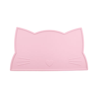 Cat Face Kids Silicone Placemat ، سيليكون مائدة الطعام حصيرة مقاومة للماء حصيرة تغذية