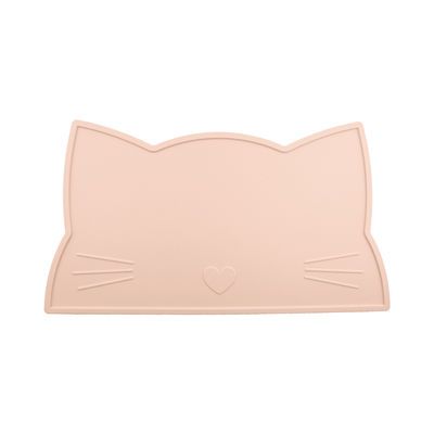 Cat Face Kids Silicone Placemat ، سيليكون مائدة الطعام حصيرة مقاومة للماء حصيرة تغذية