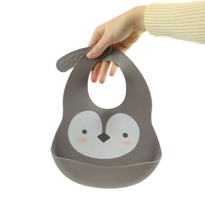 المرايل Cacoon Cat Fox المطبوعة سيليكون الغذاء الماسك لوجبات الإفطار طفل صغير