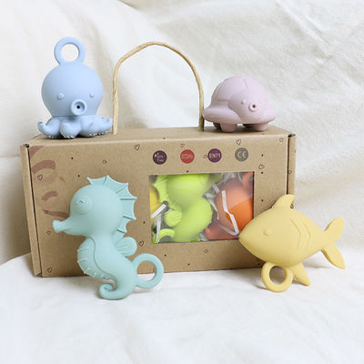 ألعاب استحمام عائمة للأطفال من السيليكون خالية من مادة BPA بدرجة غذائية