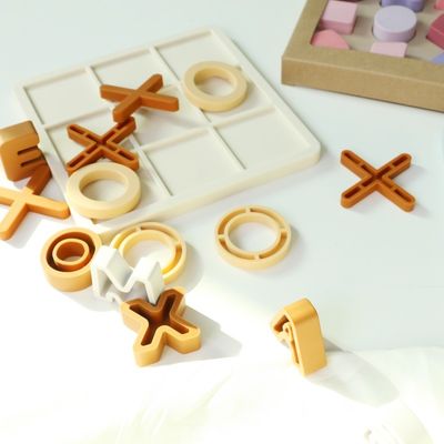 نطاق العمر 1-4 سليكون لغز يُعزز التطور المعرفي التعليمي سليكون XO لغز الألعاب