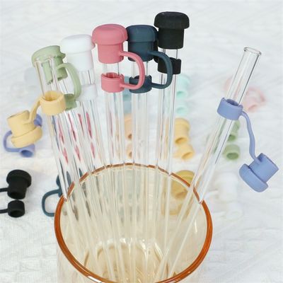 غير سامة مصنوعة خصيصا سيلكون القش غطاء القفازات قبعة قبعة للقش Tumblers