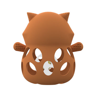 صناعة السيليكون مخصصة 3D ثعلب الحيوانات BPA الحرة الجودة الغذائية السيليكون ألعاب التسليم الأطفال أسنان الصقر