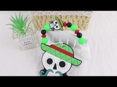 قبعة الساحرات هالوين سيليكون الطفل عضاضة ملونة لتهدئة آلام التسنين